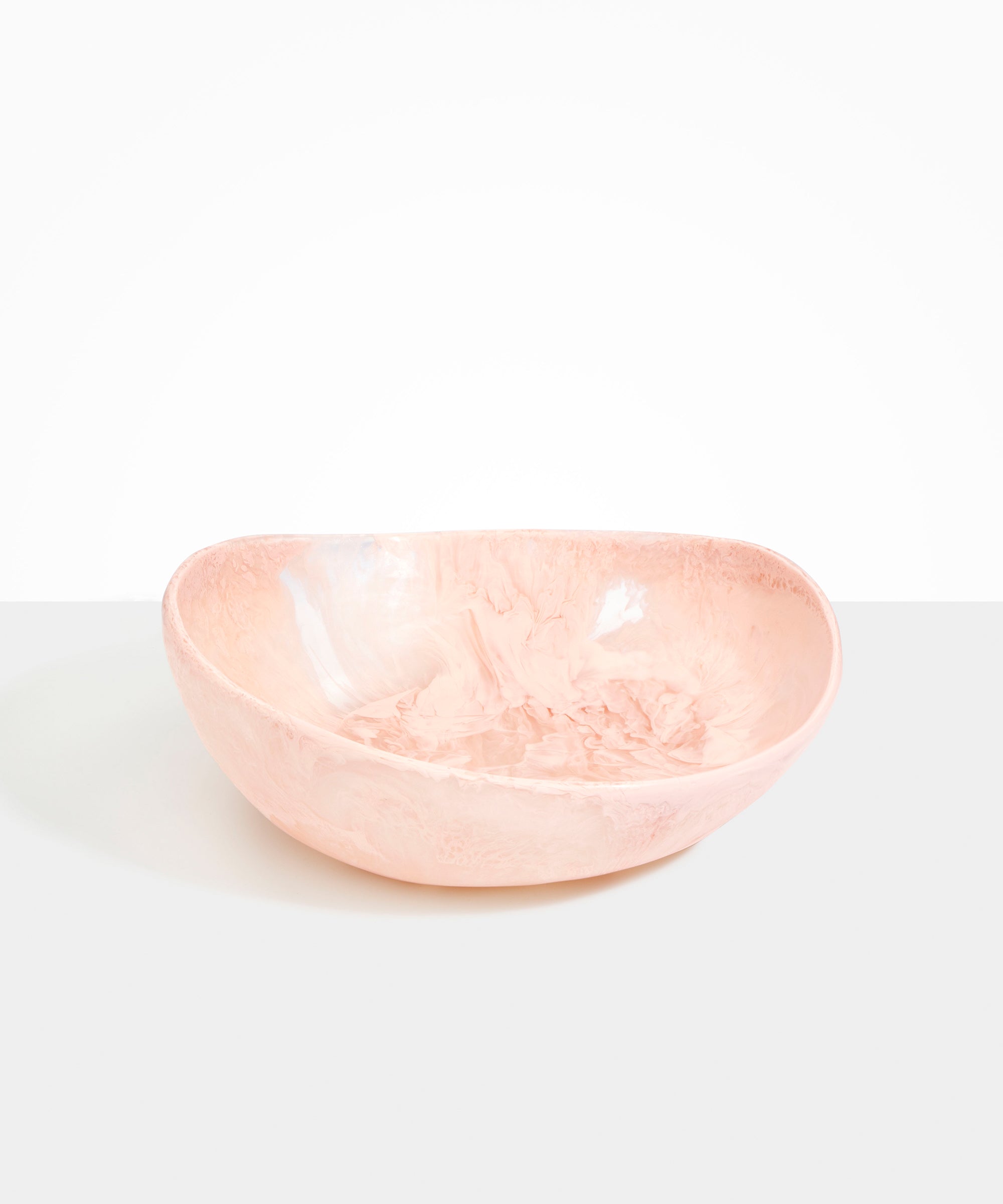 Dinosaur Designs Large Flow Bowl Bowls in Rose Swirl Colour resin