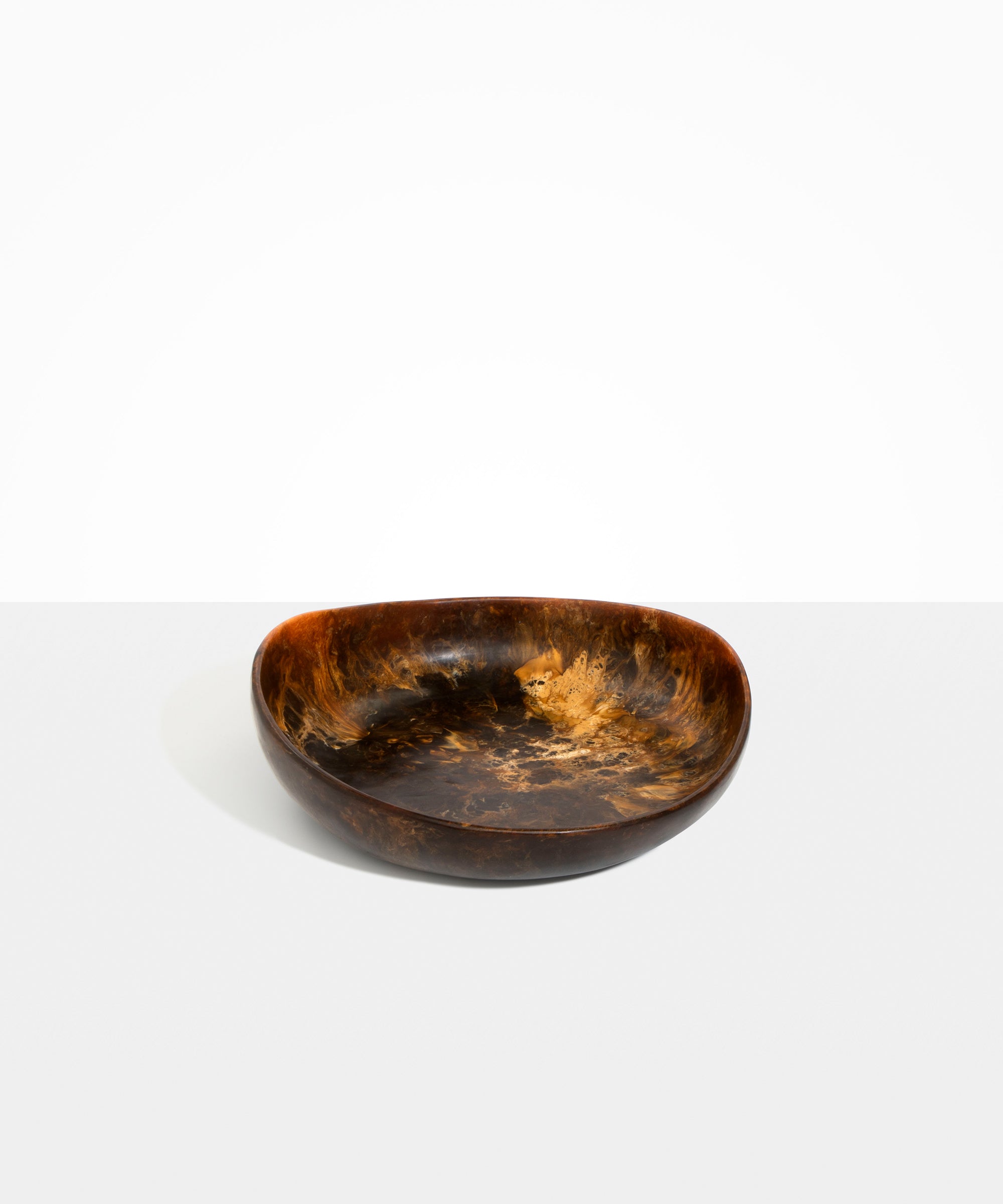 Dinosaur Designs Medium Flow Bowl Bowls in Dark Horn Colour resin