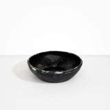 Dinosaur Designs Large Salad Bowl in Black Marble Colour resin.