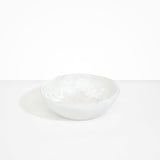 Dinosaur Designs Large Salad Bowl in Snow Swirl Colour resin