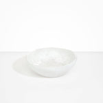Dinosaur Designs Large Salad Bowl in Snow Swirl Colour resin.