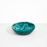 Dinosaur Designs Large Salad Bowl in Lagoon Colour resin.