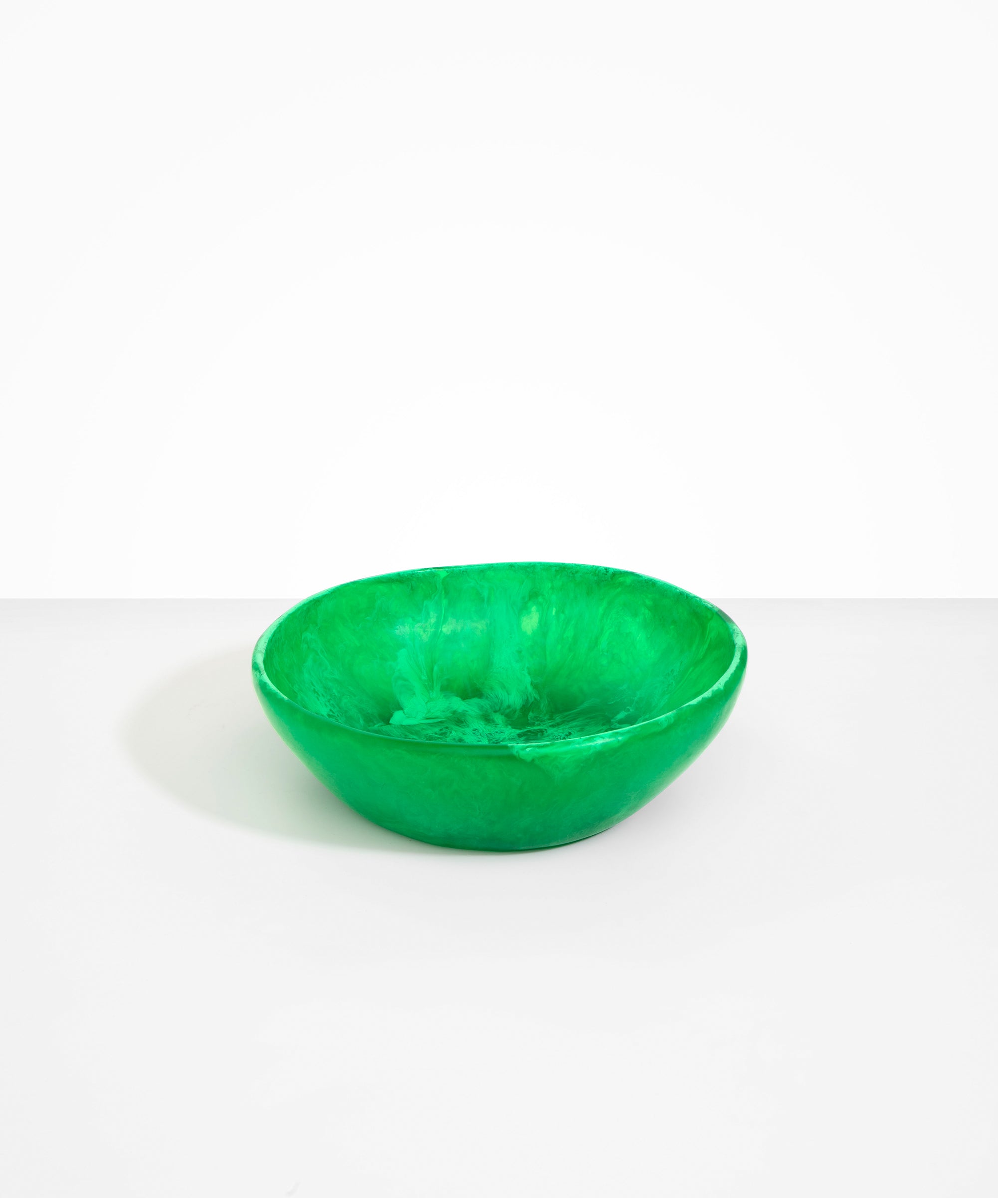 Dinosaur Designs Large Salad Bowl in Leaf Colour resin.
