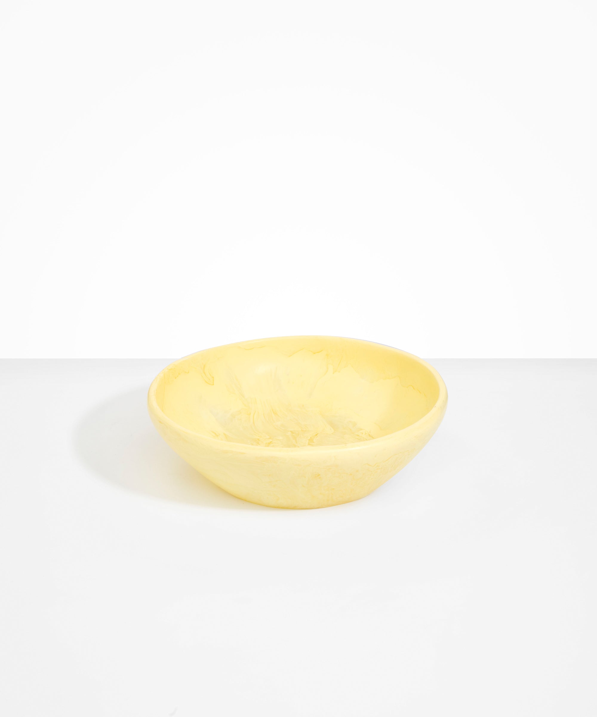 Dinosaur Designs Large Salad Bowl in Lemon Colour resin.