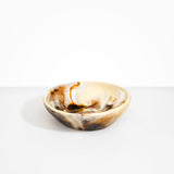 Dinosaur Designs Large Salad Bowl in Light Horn Colour resin.
