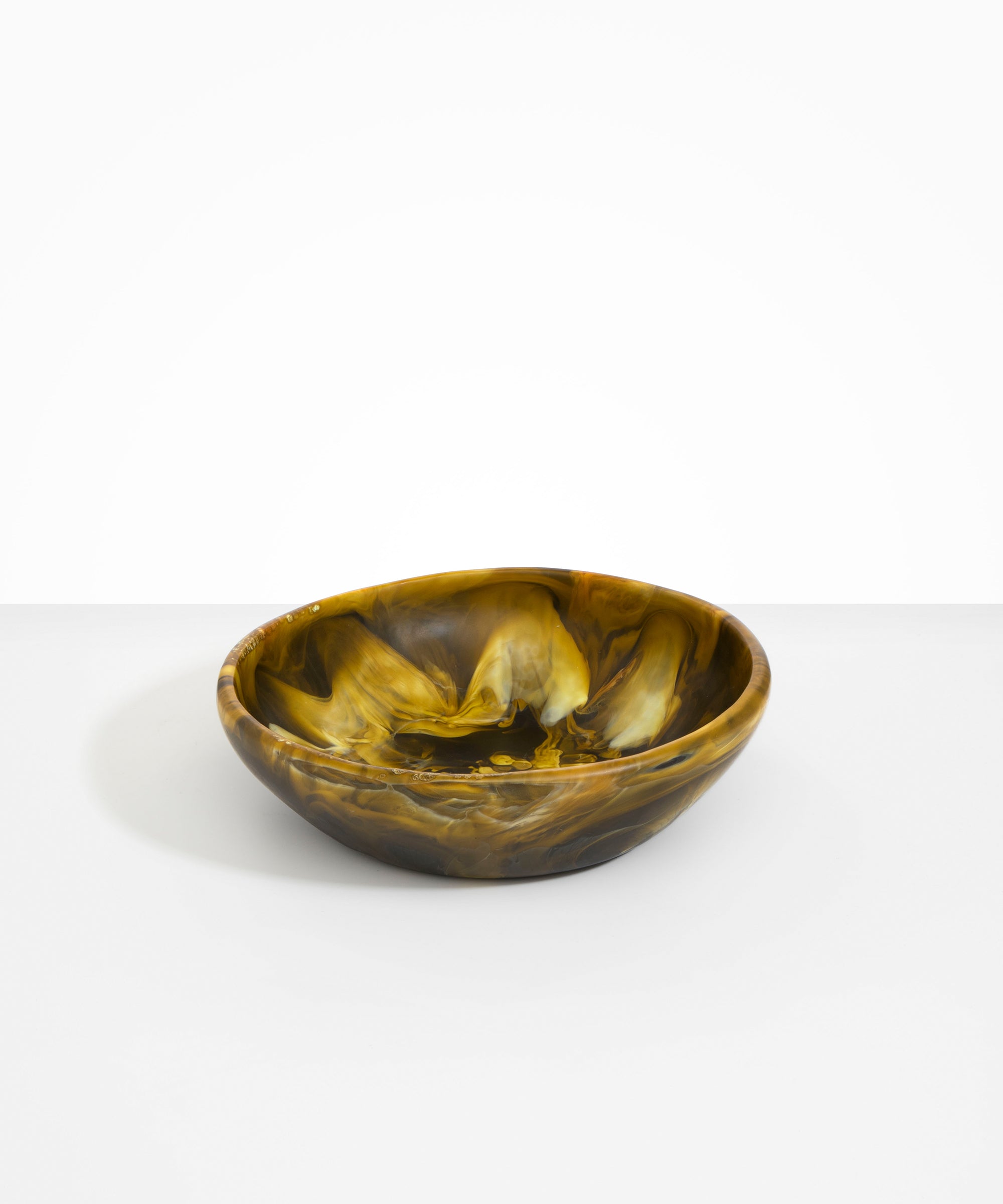 Dinosaur Designs Large Salad Bowl Bowls in Malachite Colour resin