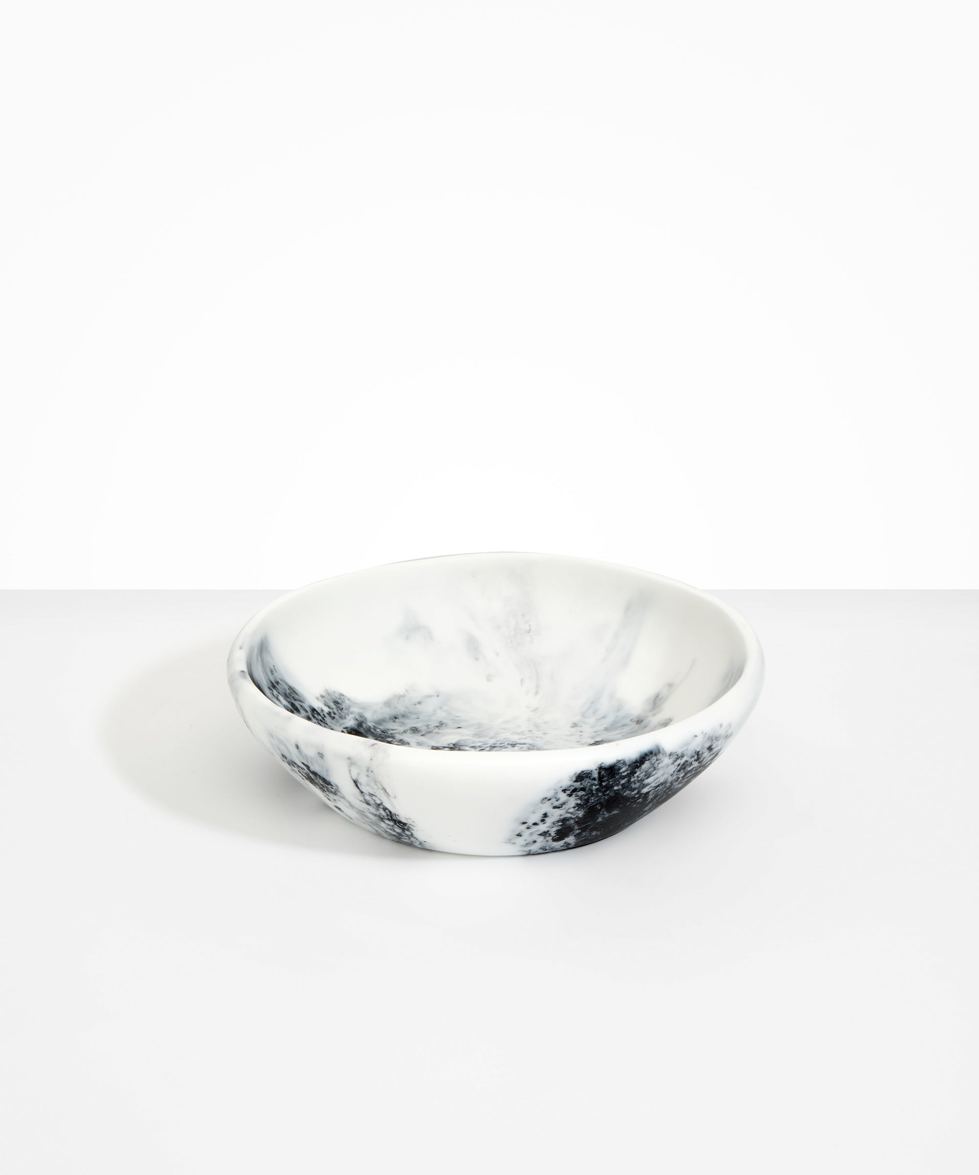 Dinosaur Designs Large Salad Bowl Bowls in White Marble Colour resin