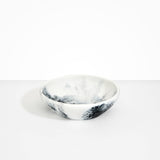 Dinosaur Designs Large Salad Bowl in White Marble Colour resin.