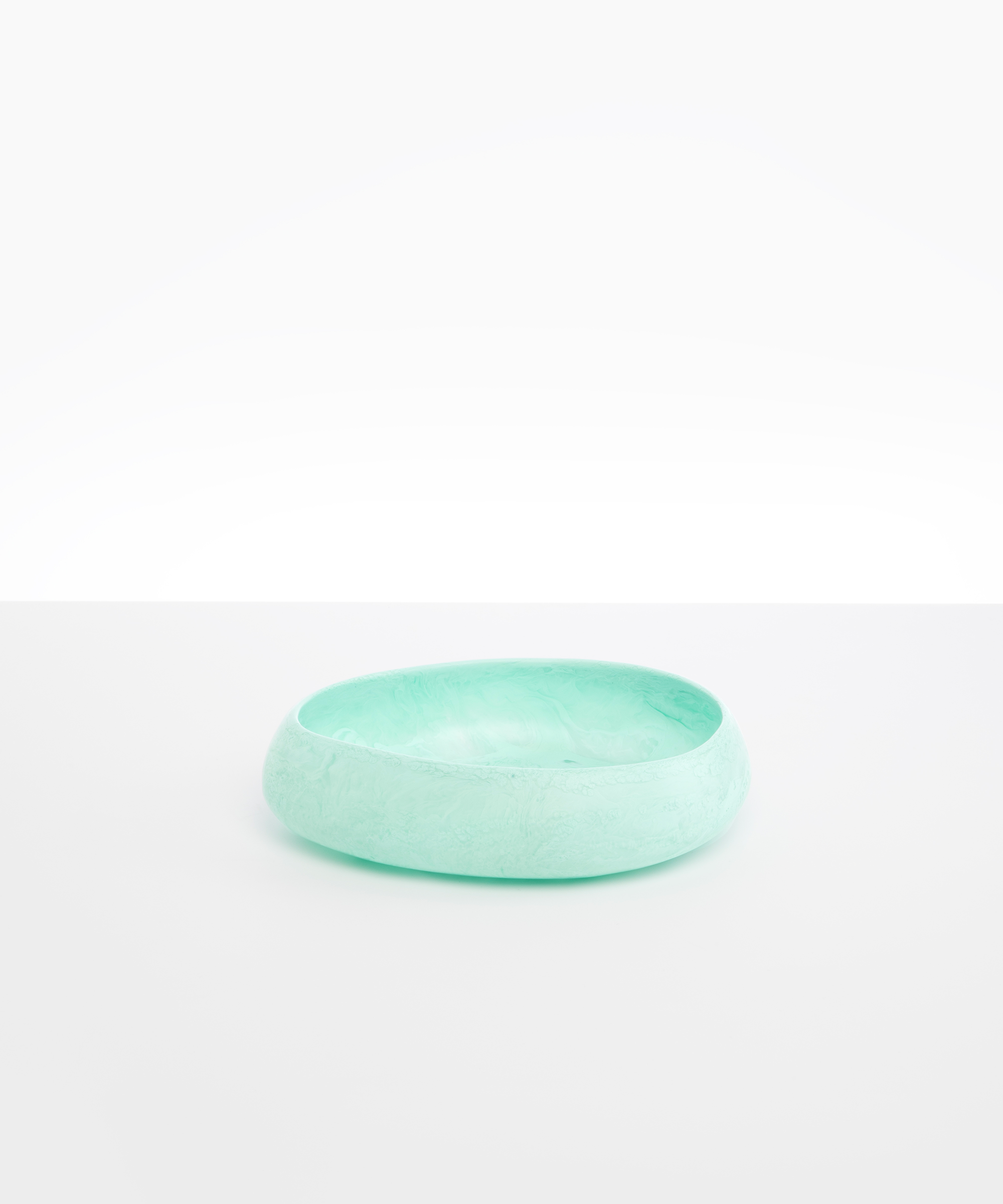 Dinosaur Designs Medium Rock Bowl Bowls in Mint Colour resin