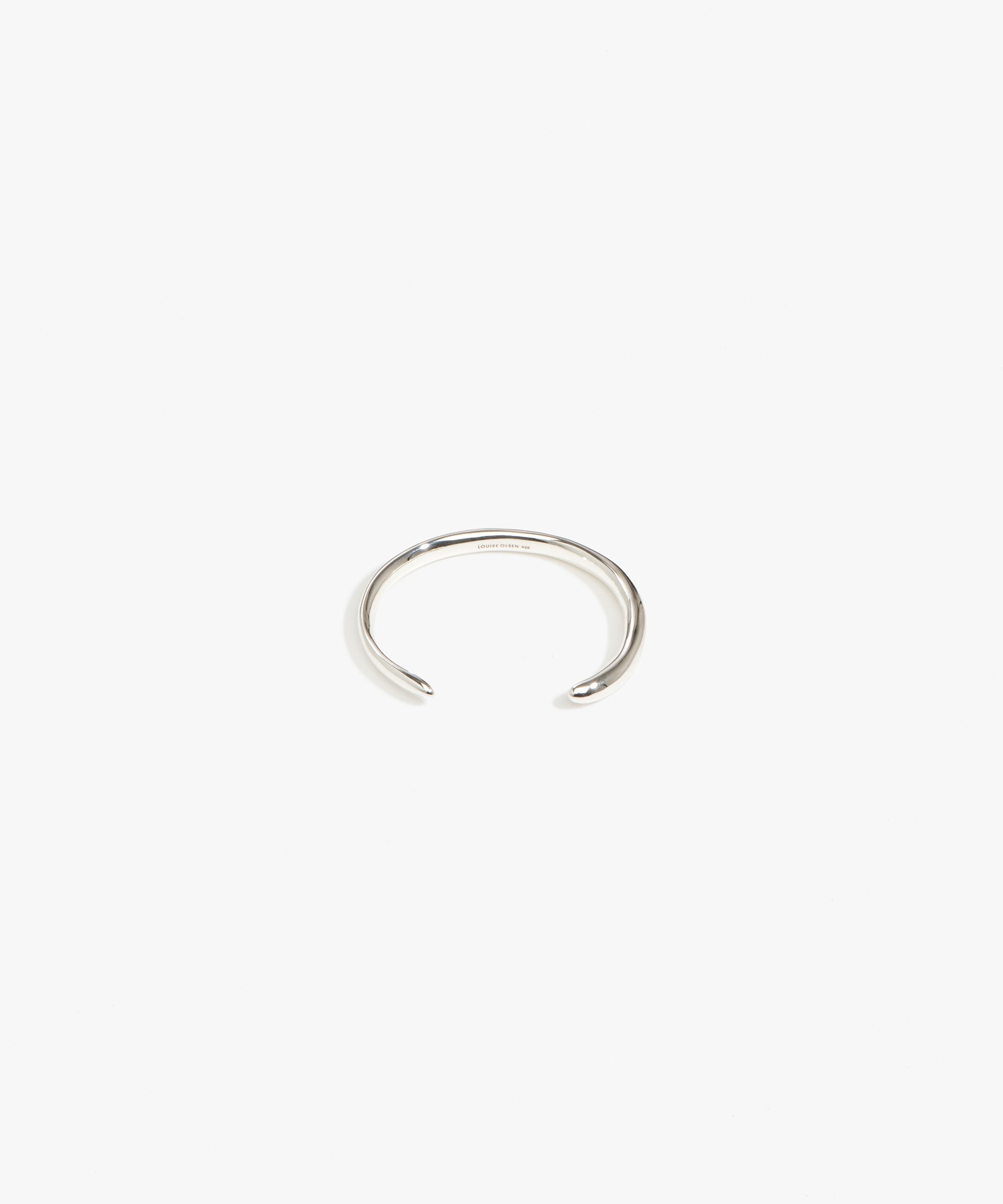LO Collections Liquid Cuff in 925 Sterling Silver Material resin with Regular Fit