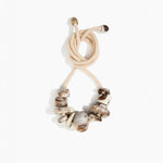 Dinosaur Designs Drift Choker in Cappuccino Colour resin with Brushed Nano-Coated Brass Material.