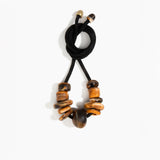 Dinosaur Designs Drift Choker in Dark Horn Colour resin with Brushed Nano-Coated Brass Material.