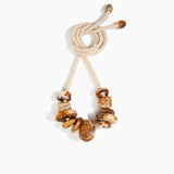 Dinosaur Designs Drift Choker in Light Horn Colour resin with Brushed Nano-Coated Brass Material
