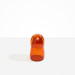 Dinosaur Designs coloured Glass Pebble Carafe cup and jug set in amber orange..