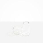Dinosaur Designs Glass Pebble Carafe in Clear Colour resin..
