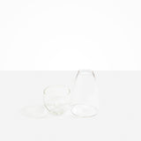 Dinosaur Designs Glass Pebble Carafe in Clear Colour resin..