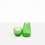 Dinosaur Designs Glass Pebble Carafe in Green Colour resin..