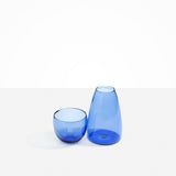 Dinosaur Designs Glass Pebble Carafe in Light Blue Colour resin..