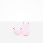 Dinosaur Designs Glass Pebble Carafe in Pink Colour resin..