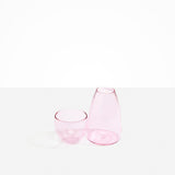 Dinosaur Designs Glass Pebble Carafe in Pink Colour resin..