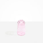 Dinosaur Designs coloured Glass Pebble Carafe cup and jug set in transparent pink..