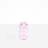 Dinosaur Designs coloured Glass Pebble Carafe cup and jug set in transparent pink..