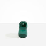 Dinosaur Designs coloured Glass Pebble Carafe cup and jug set in transparent teal green..
