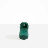 Dinosaur Designs coloured Glass Pebble Carafe cup and jug set in transparent teal green..