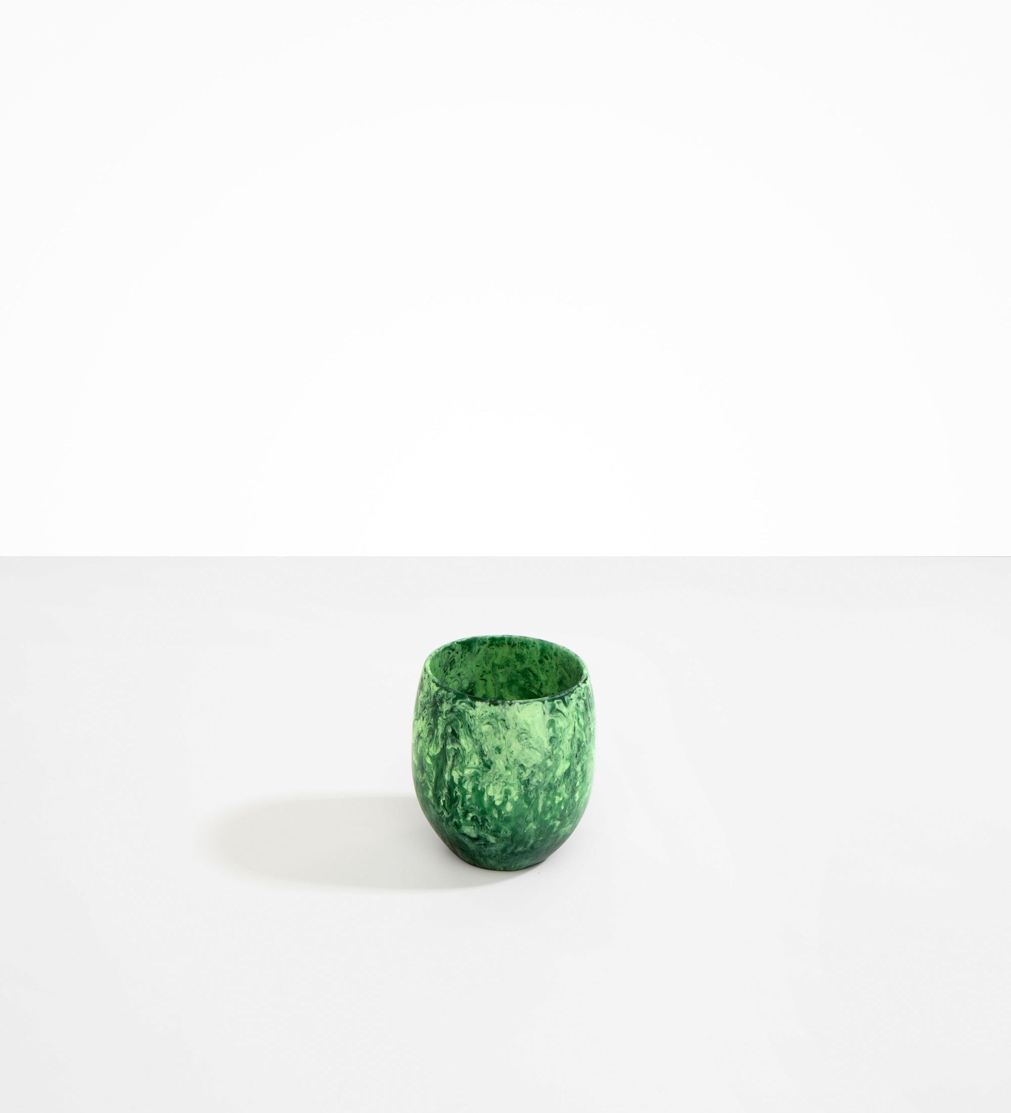 Dinosaur Designs Large Rock Cup Tumblers in Moss Colour resin