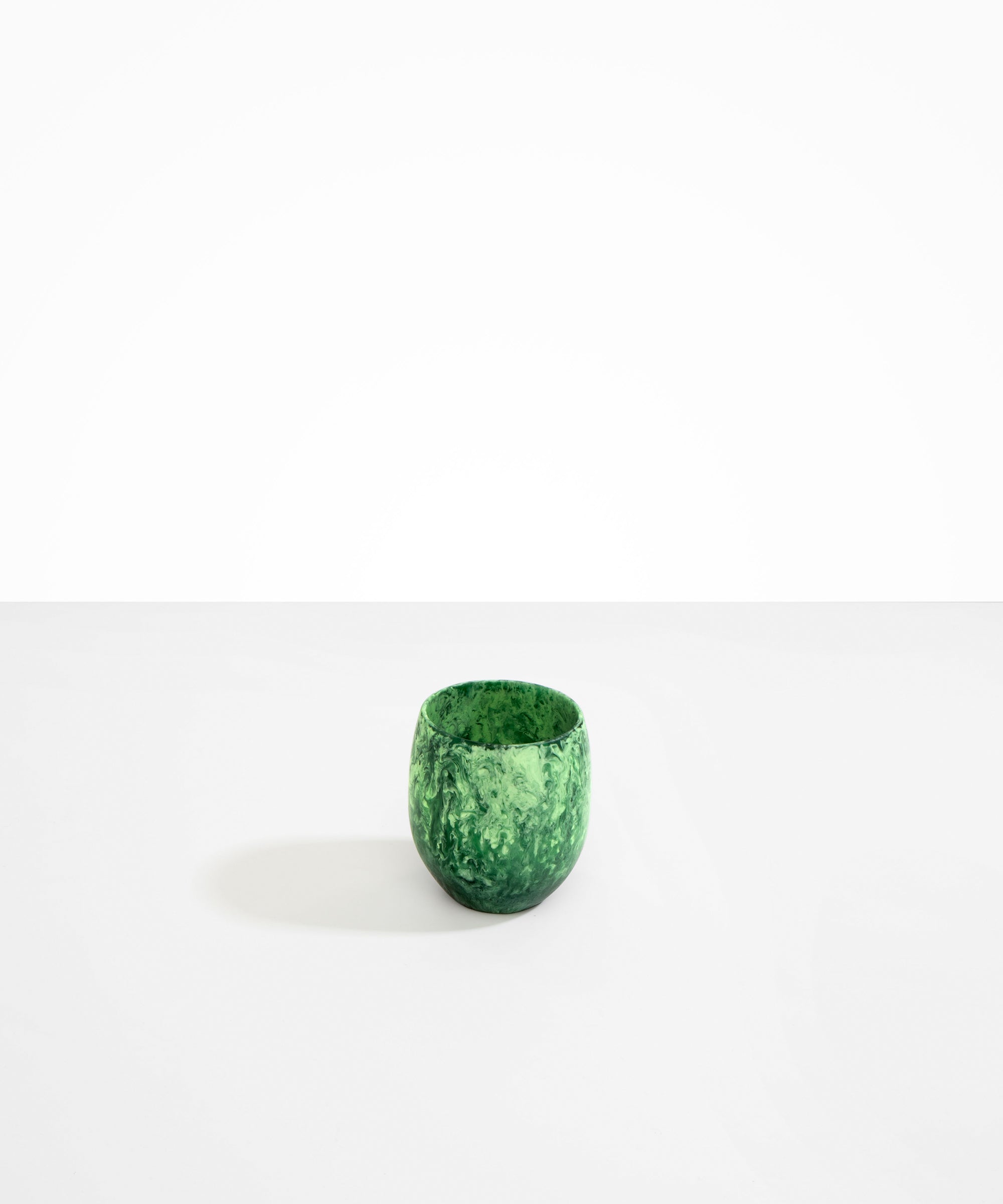 Dinosaur Designs Large Rock Cup Tumblers in Moss Colour resin