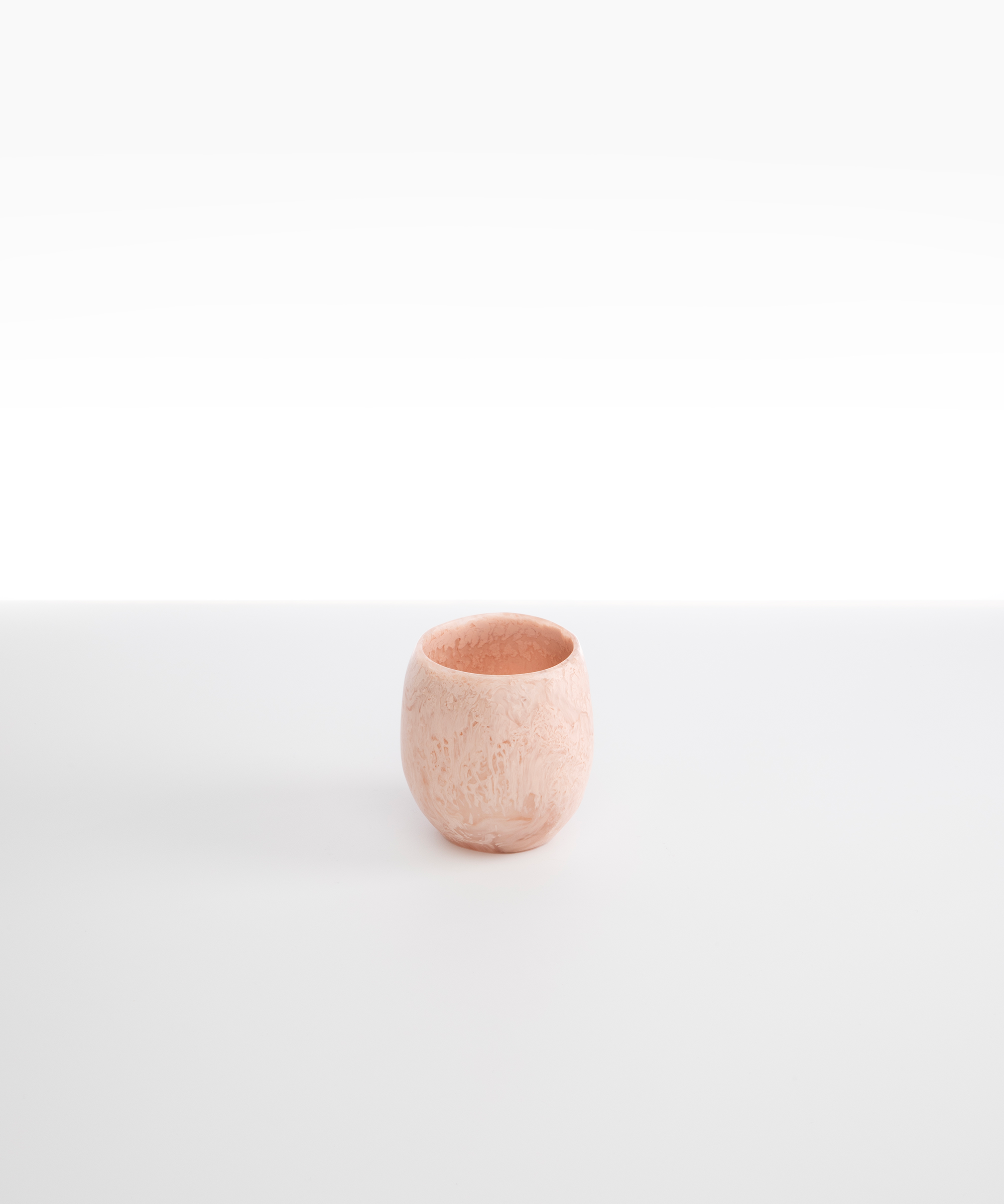Dinosaur Designs Large Rock Cup Tumblers in Rose Swirl Colour resin
