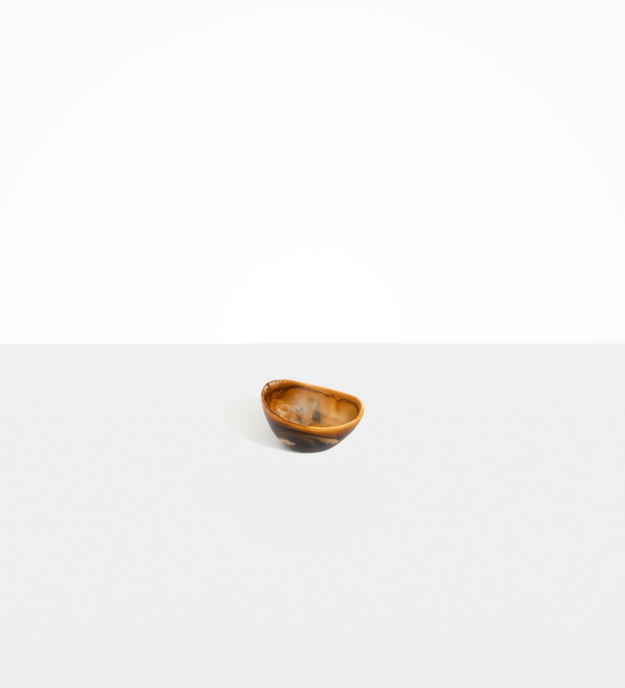 Dinosaur Designs Flow Spice Dish Tableware in Dark Horn Colour resin