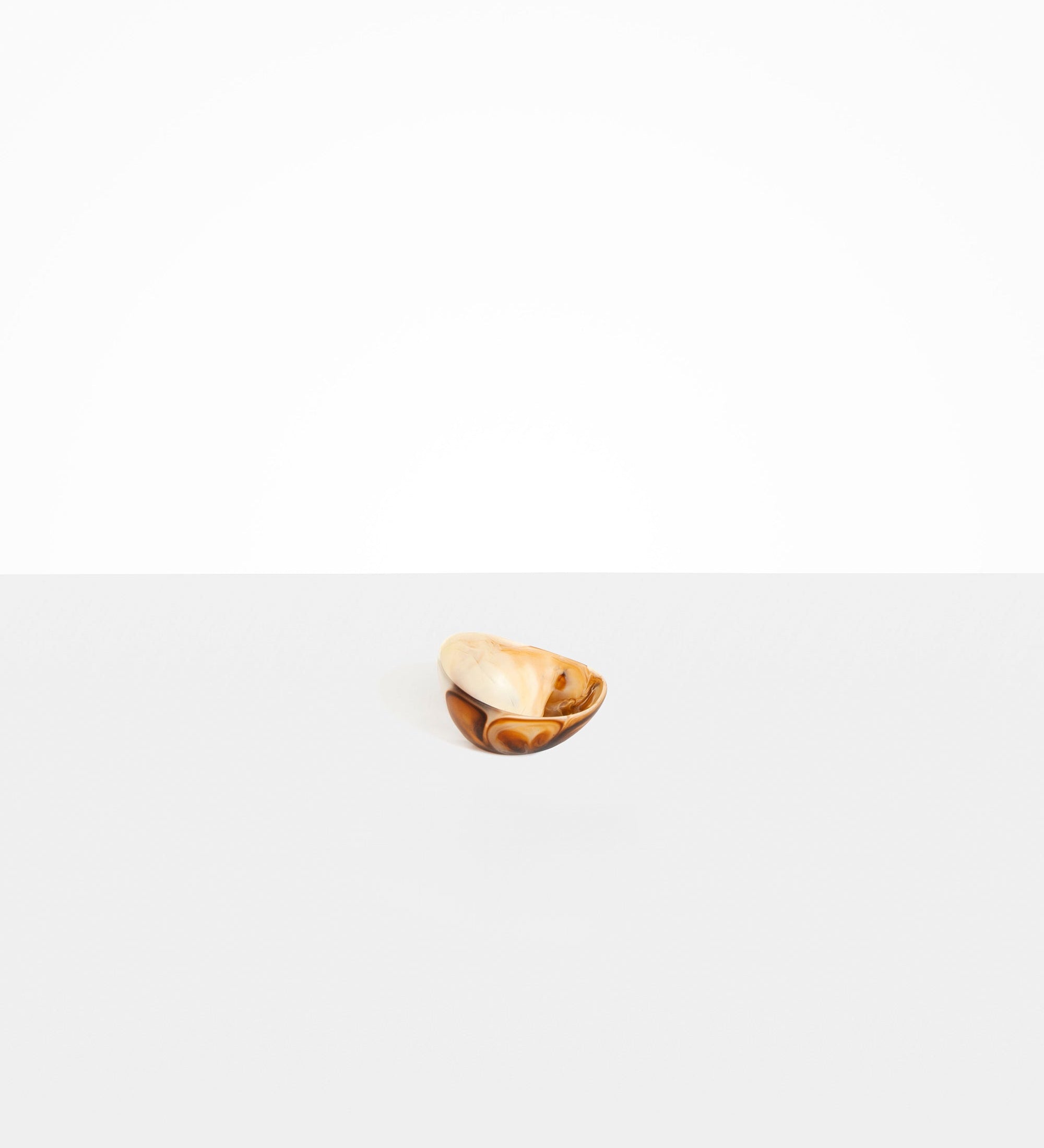 Dinosaur Designs Flow Spice Dish Tableware in Light Horn Colour resin