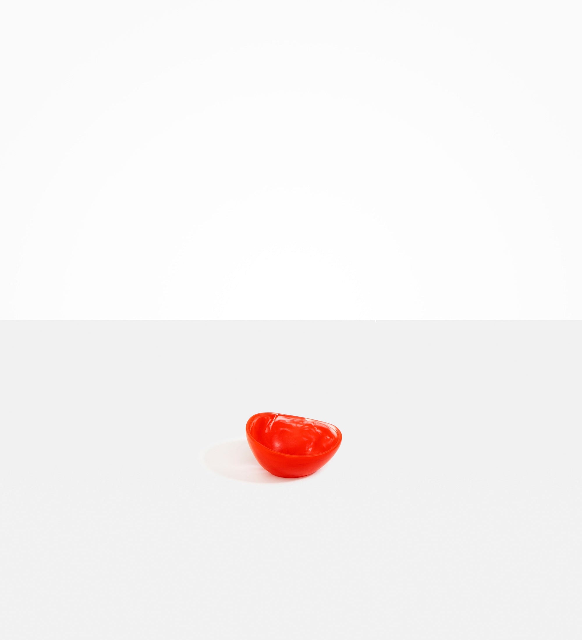 Dinosaur Designs Flow Spice Dish Tableware in Poppy Colour resin