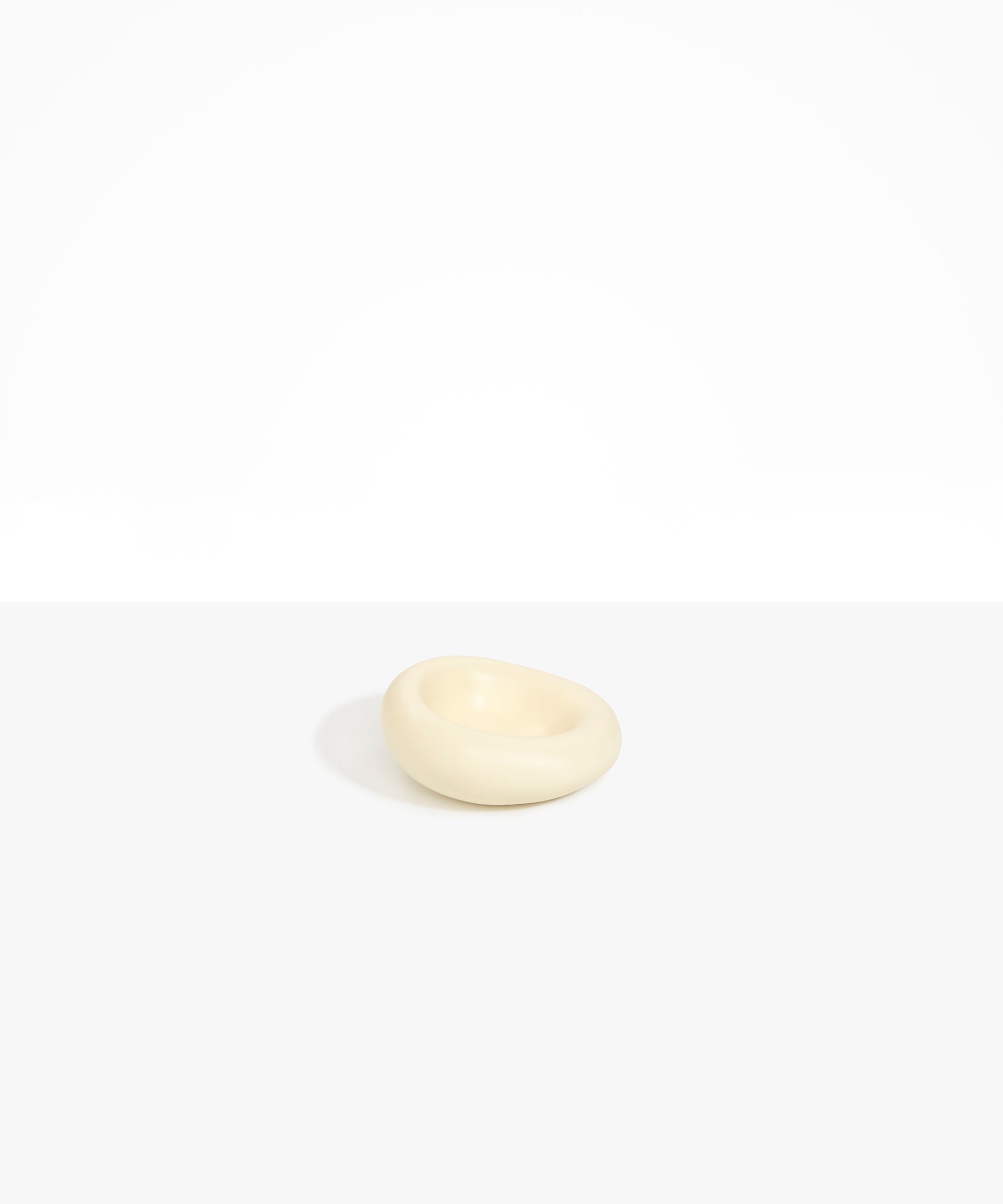 Dinosaur Designs Medium Drift Dish in Cream Colour resin