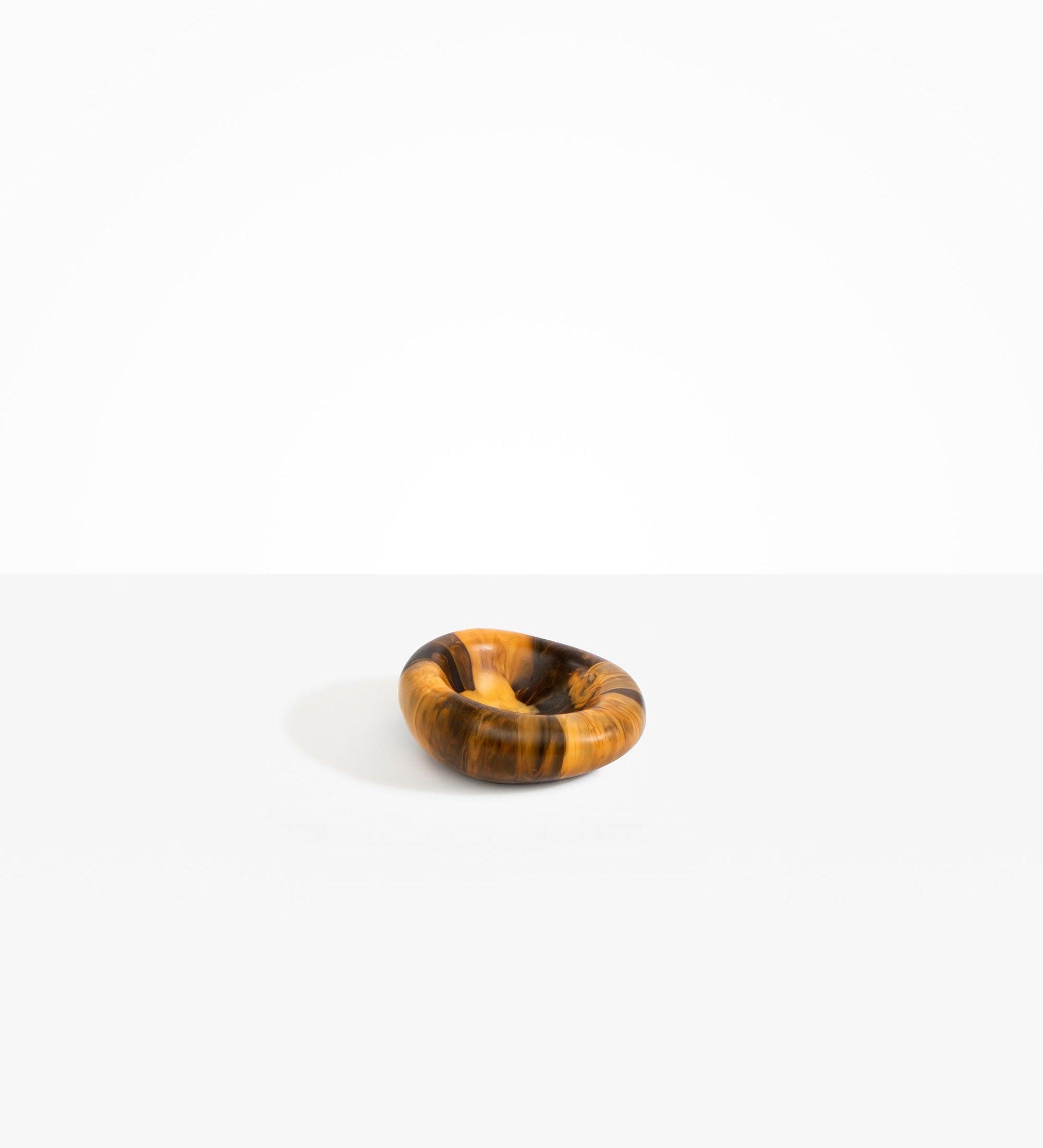 Dinosaur Designs Medium Drift Dish Tableware in Dark Horn Colour resin