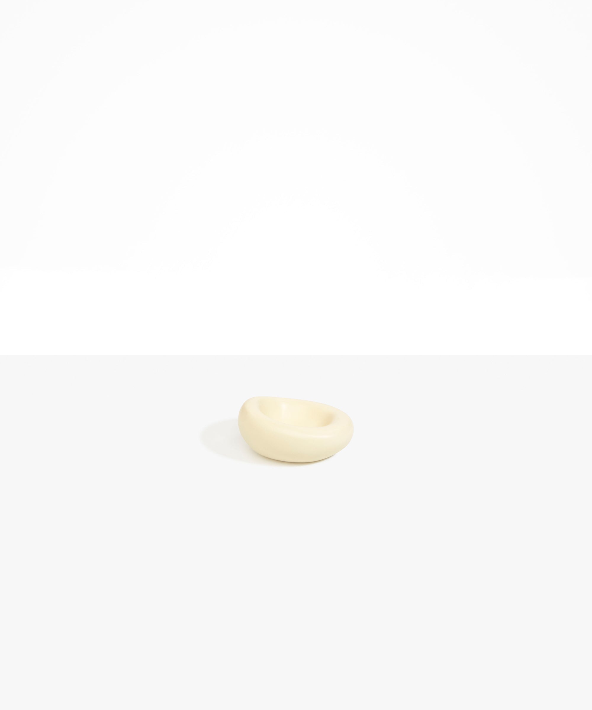 Dinosaur Designs Small Drift Dish in Cream Colour resin