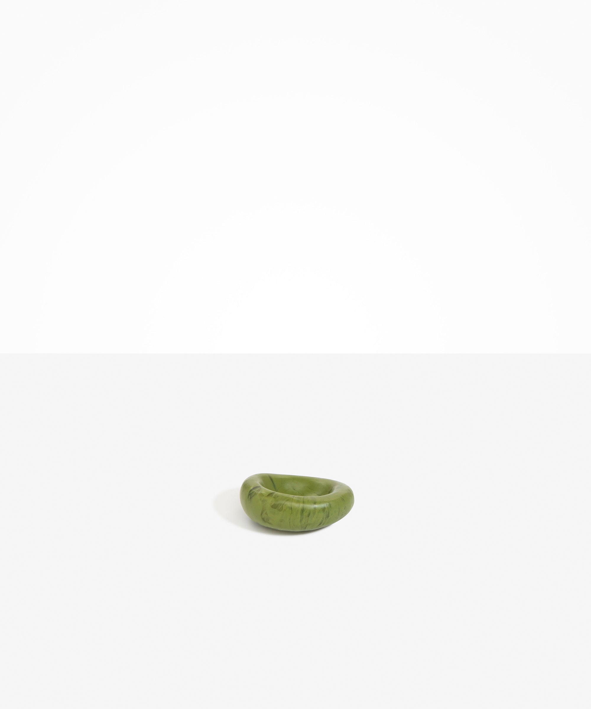 Dinosaur Designs Small Drift Dish Tableware in Olive Colour resin