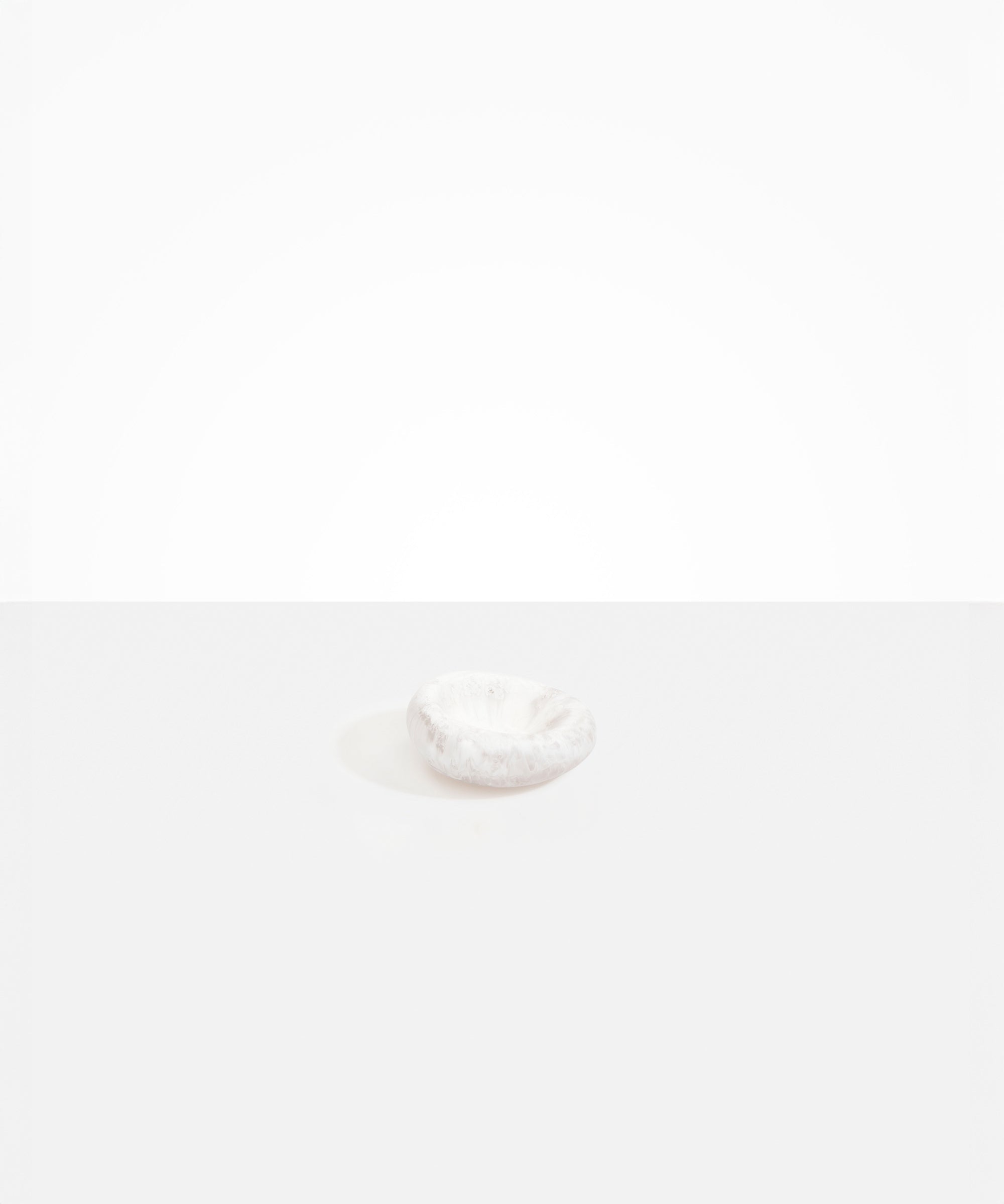 Dinosaur Designs Small Drift Dish Tableware in Snow Swirl Colour resin