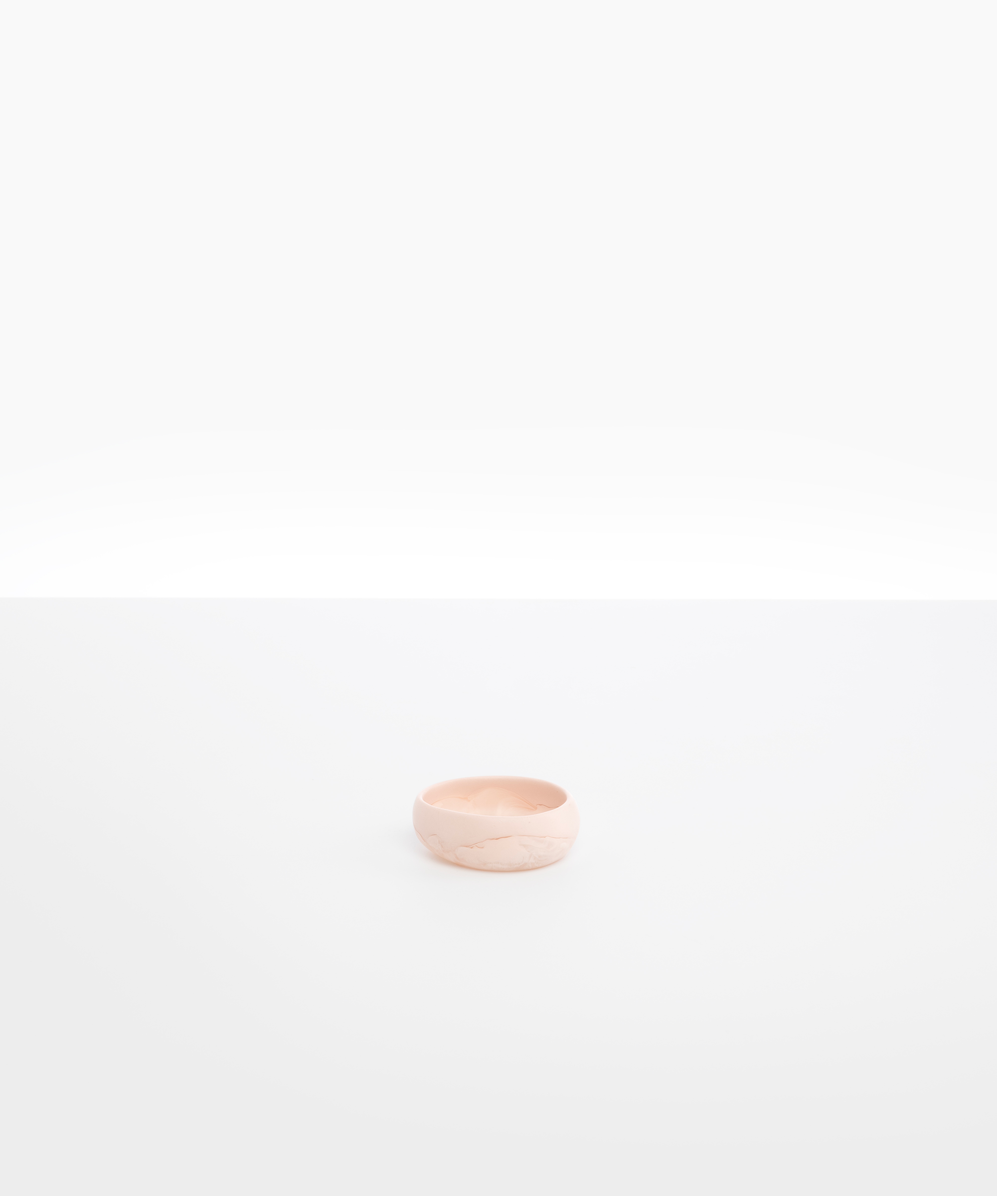 Dinosaur Designs Small Rock Dish Tableware in Rose Swirl Colour resin