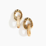 Large Rock Chain Earrings