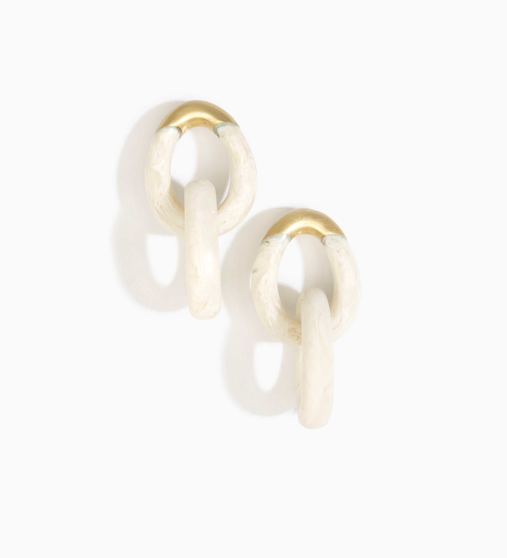 Large Rock Chain Earrings