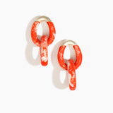 Large Rock Chain Earrings