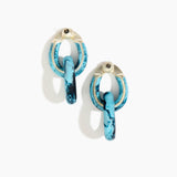 Large Rock Chain Earrings