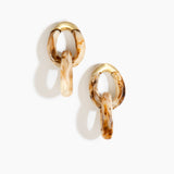 Large Rock Chain Earrings