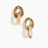 Large Rock Chain Earrings