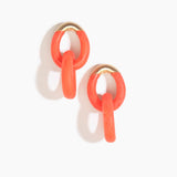 Large Rock Chain Earrings