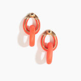 Large Rock Chain Earrings