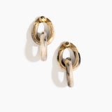 Large Rock Chain Earrings