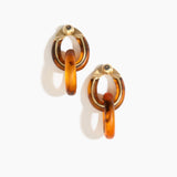 Large Rock Chain Earrings